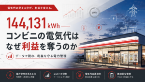 144,131kWh―コンビニの電気代はなぜ利益を奪うのか
