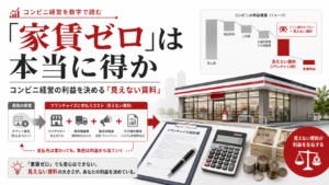「家賃ゼロ」は本当に得か？コンビニ経営の利益を決める「見えない賃料」
