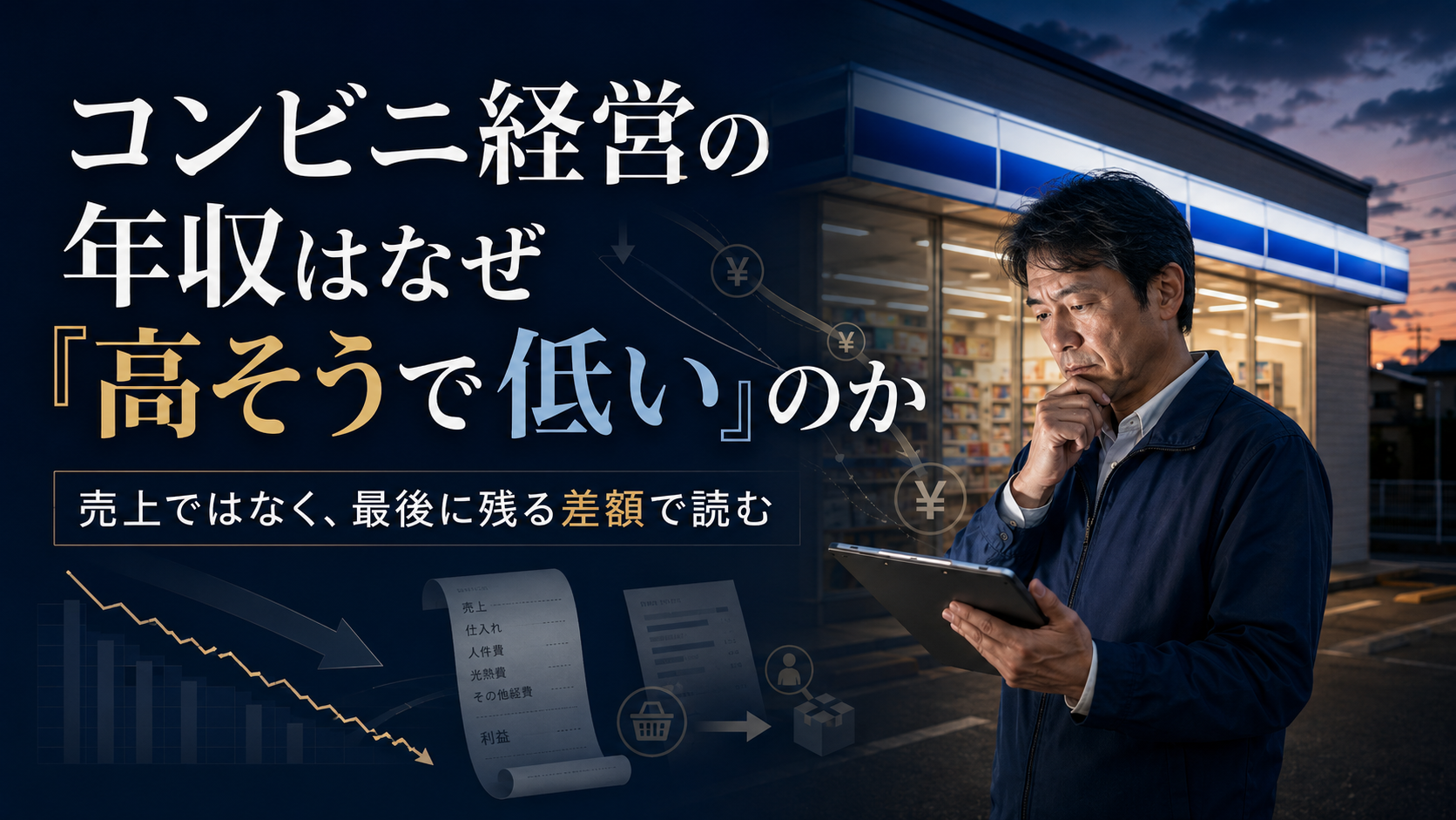 コンビニ経営の年収はなぜ「高そうで低い」のか？