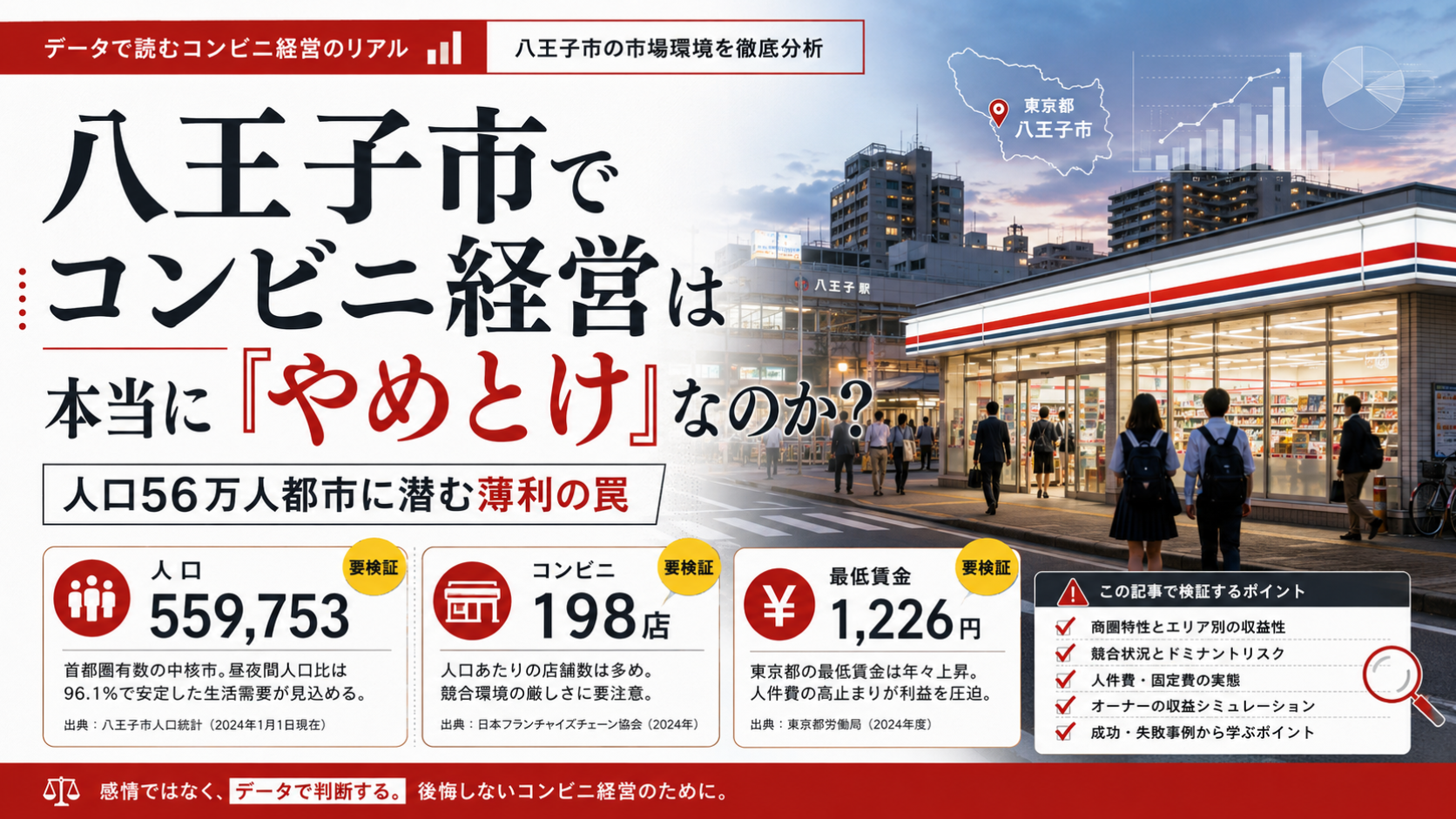 八王子市でコンビニ経営やばいやめとけなのか